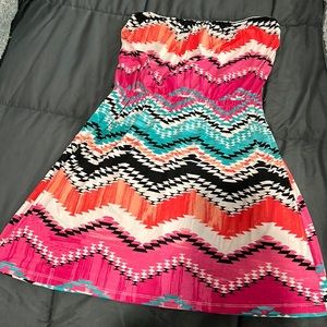 Three pink hearts. New with tags strapless sundress.